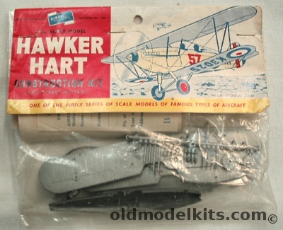 Airfix 1/72 Hawker Hart First Issue Bagged with Header, 1398 plastic model kit